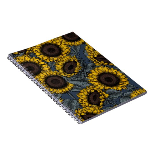 Zonnebloemveld 2 notitieboek (Rechterzijde)