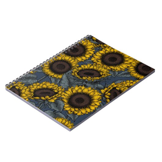 Zonnebloemveld 2 notitieboek (Linkerzijde)