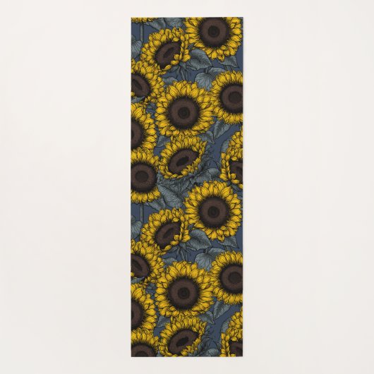 Zonnebloemveld 2 yogamat (Achterkant)