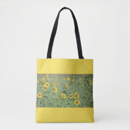 Zonnebloemveld Boodschappentas Tote Bag