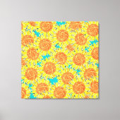 zonnebloemveld canvas afdruk (Voorkant)