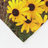 Zonnebloemveld Fleece Deken (Hoek)