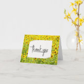 Zonnebloemveld Hartelijk dank Kaart (Gele Bloem)