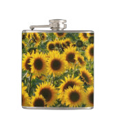 Zonnebloemveld Heupfles (Voorkant)