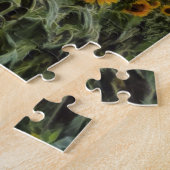 Zonnebloemveld in een Storm Legpuzzel (Zijkant)