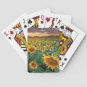 Zonnebloemveld in Longmont, Colorado Pokerkaarten (Achterkant)
