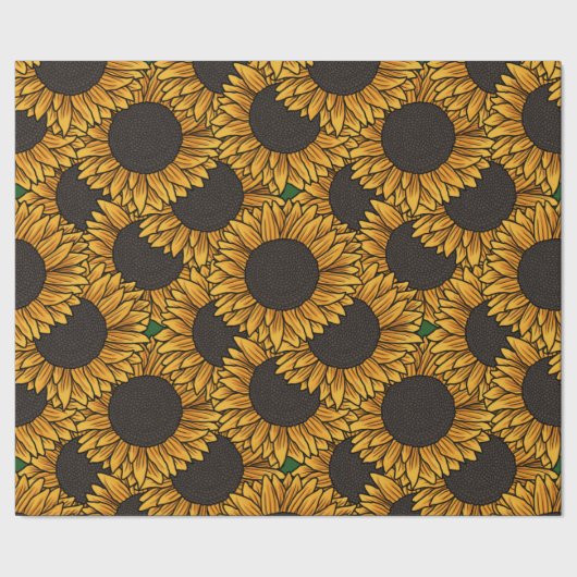 Zonnebloemveld Inpakpapier (Zoom)