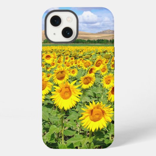 Zonnebloemveld iPhone Hoesje (Achterkant)
