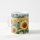 Zonnebloemveld Koffiemok (Voorkant links)