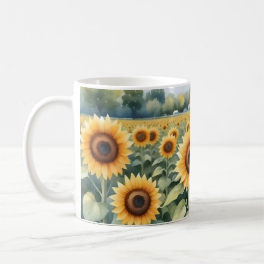 Zonnebloemveld Koffiemok (Links)
