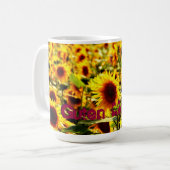 Zonnebloemveld Koffiemok (Voorkant links)