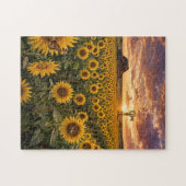 Zonnebloemveld Legpuzzel (Horizontaal)
