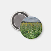 "Zonnebloemveld" magneet (Voorkant / Achterkant)