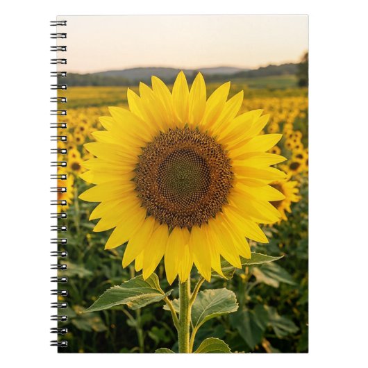 Zonnebloemveld Notitieboek (Voorkant)