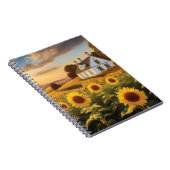 Zonnebloemveld Notitieboek (Rechterzijde)