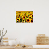 Zonnebloemveld Poster (Keuken)