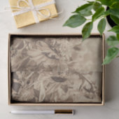 Zonnebloemveld  Sepia Tone-ontkoppeling Tissuepapier (Geschenk)