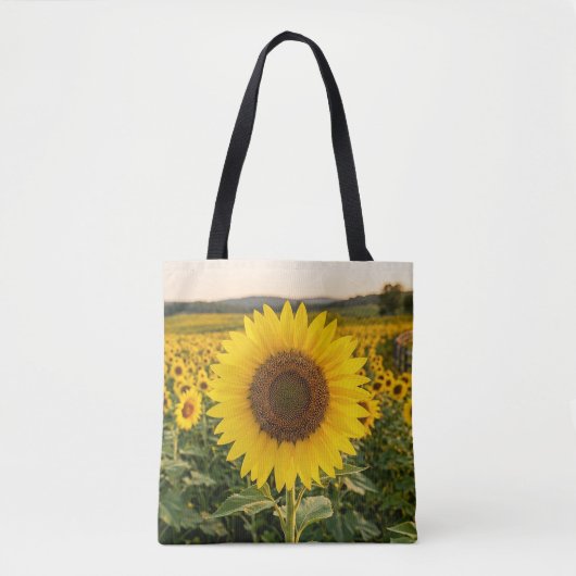 Zonnebloemveld Tote Bag (Voorkant)