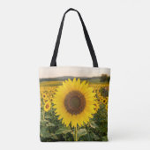 Zonnebloemveld Tote Bag (Achterkant)