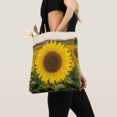 Zonnebloemveld Tote Bag (Dichtbij)