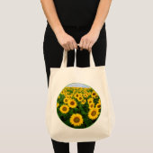 Zonnebloemveld Tote Bag (Voorkant (product))