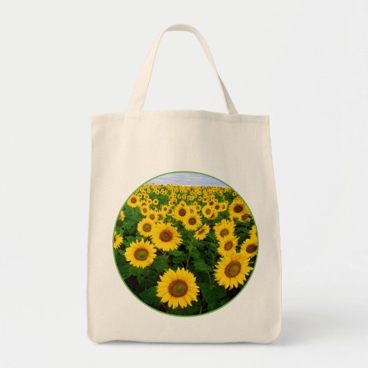 Zonnebloemveld Tote Bag (Voorkant)