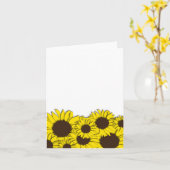 zonnebloemveldbriefkaart kaart (Gele Bloem)