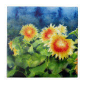 Zonnebloemvelden 1 tegeltje (Voorkant)