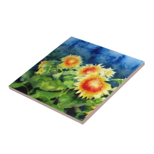 Zonnebloemvelden 1 tegeltje (Zijkant)