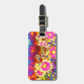 Zonnebloemvelden Bagagelabel (Voorkant verticaal)