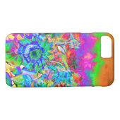 Zonnebloemvelden - blauw Case-Mate iPhone case (Achterkant (Horizontaal))