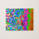 Zonnebloemvelden - blauw legpuzzel (Horizontaal)