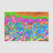 Zonnebloemvelden _ blauw tissuepapier (Voorkant)