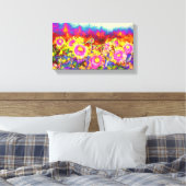 Zonnebloemvelden Canvas Afdruk (Insitu (Slaapkamer))