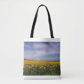 Zonnebloemvelden Canvas tas (Voorkant)