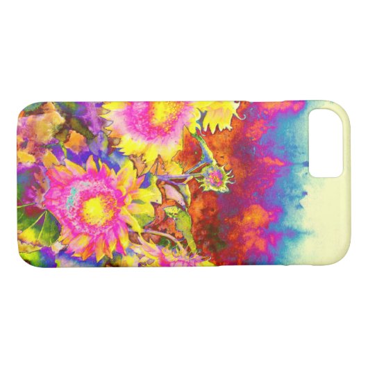 Zonnebloemvelden Case-Mate iPhone Case (Achterkant (Horizontaal))