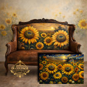 Zonnebloemvelden Decoupage Tissuepapier