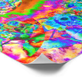 Zonnebloemvelden eeuwig blauw poster (Hoek)