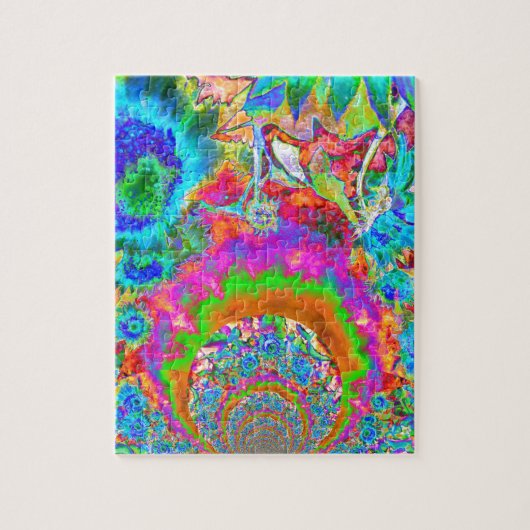 Zonnebloemvelden Forever-blauw Legpuzzel (Verticaal)