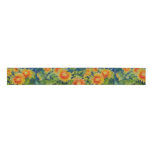 Zonnebloemvelden Grosgrain Lint