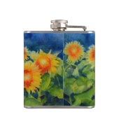 Zonnebloemvelden Heupfles (Achterkant)