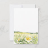 Zonnebloemvelden Landschap Notitiekaartje (Achterkant)