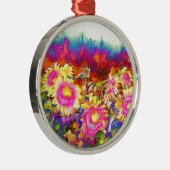 Zonnebloemvelden Metalen Ornament (Rechts)