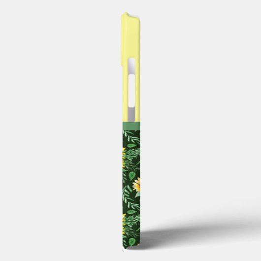 Zonnebloemvelden Monogrammen Case-Mate iPhone Case (Achterkant / Links)