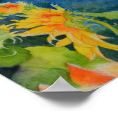 Zonnebloemvelden Poster (Hoek)