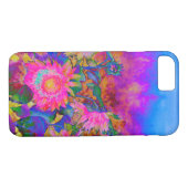 Zonnebloemvelden - roze Case-Mate iPhone case (Achterkant (Horizontaal))