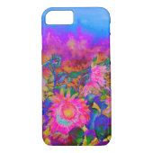 Zonnebloemvelden - roze Case-Mate iPhone case (Achterkant)