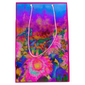 Zonnebloemvelden _ roze medium cadeauzakje (Voorkant)