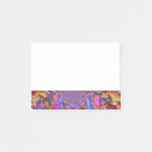 Zonnebloemvelden - roze post-it® notes (Voorkant)