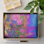 Zonnebloemvelden _ roze tissuepapier (Geschenk)